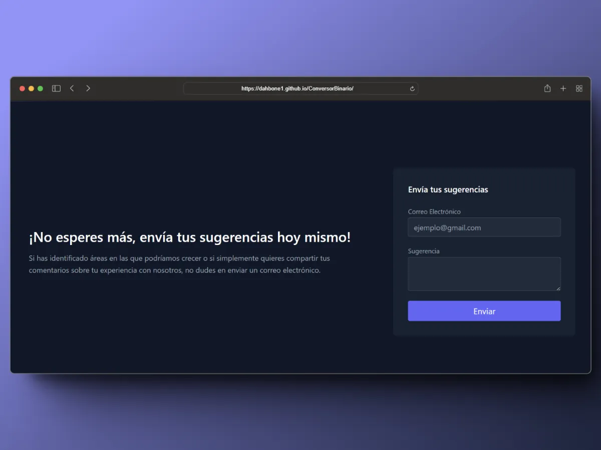 Página web sencilla con buen diseño