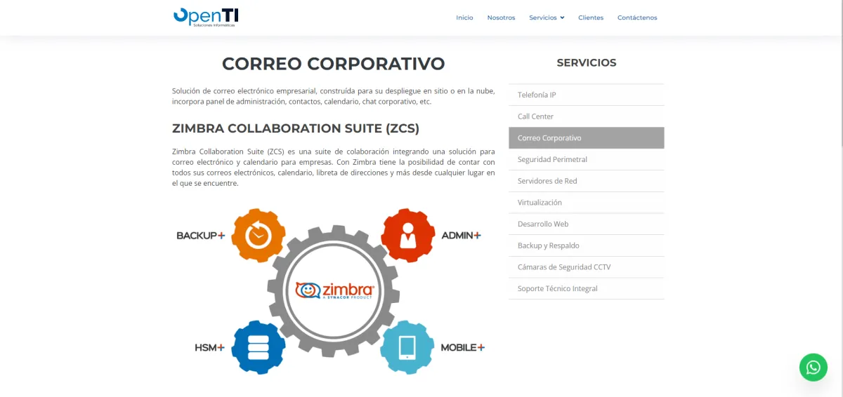 Sitio web con Angular o React