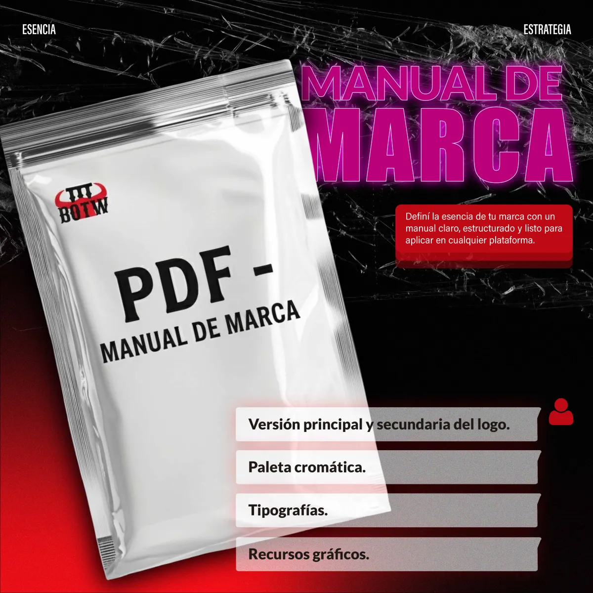 Servicio Profesional: Creación de Logo + Manual de Marca