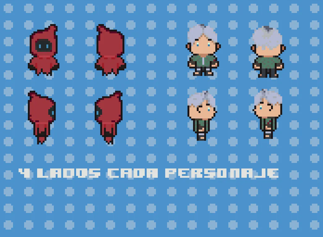 Creare para ti personajes pixel art simples y los animare