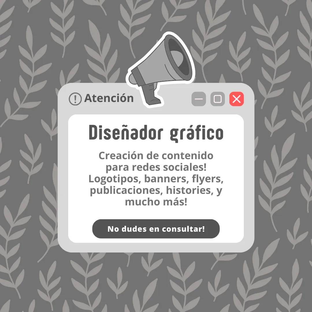 Haré tus logos, banners, flyers, publicaciones que necesites!