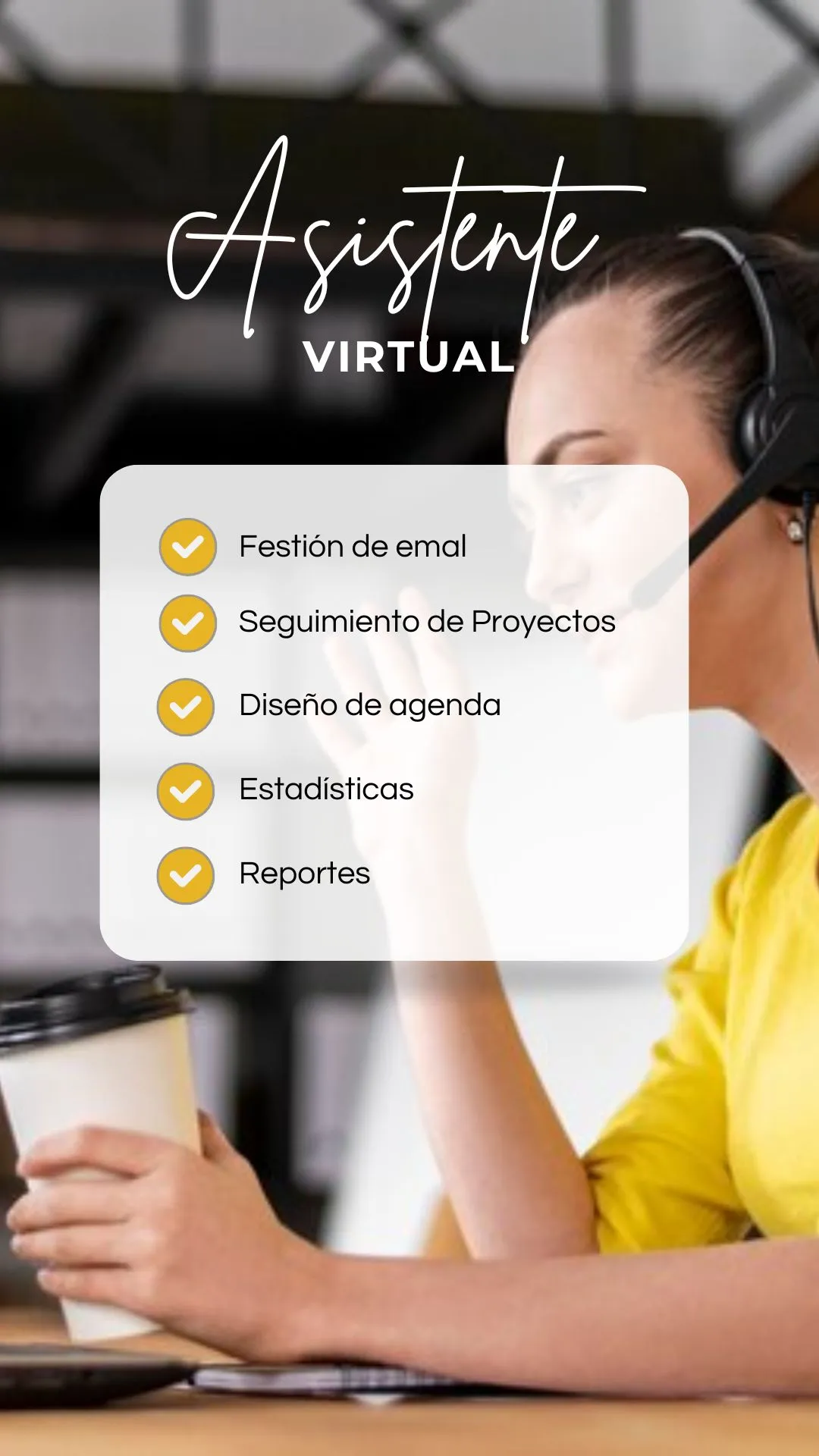 Asistente virtual y asesoría para el desarrollo de tu negocio o tu actividad profesional.