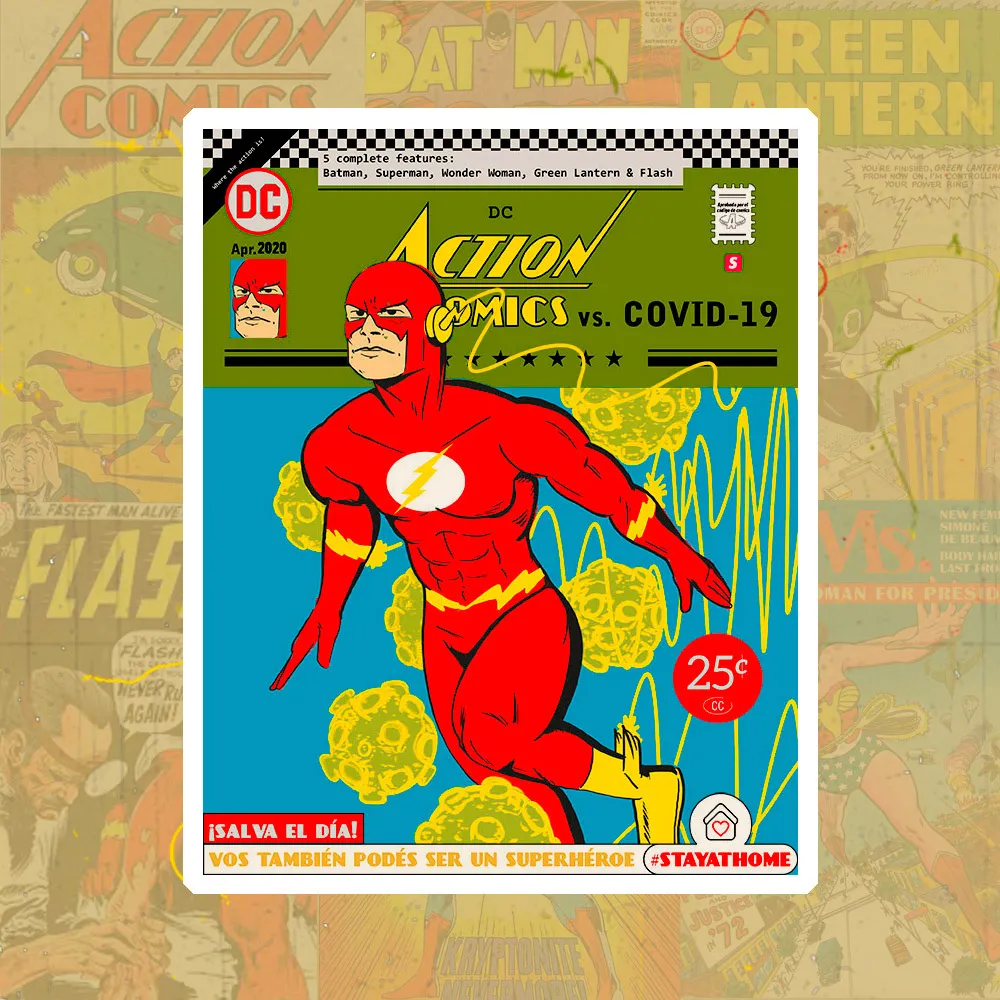 Ilustraré visuales estilo comic retro para tu proyecto