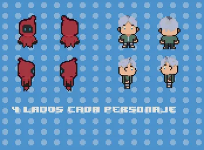 Creare para ti personajes pixel art simples y los animare
