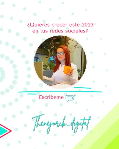 Seré tu Comunity Manager  y diseñadora.