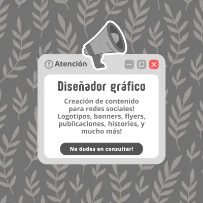 Haré tus logos, banners, flyers, publicaciones que necesites!