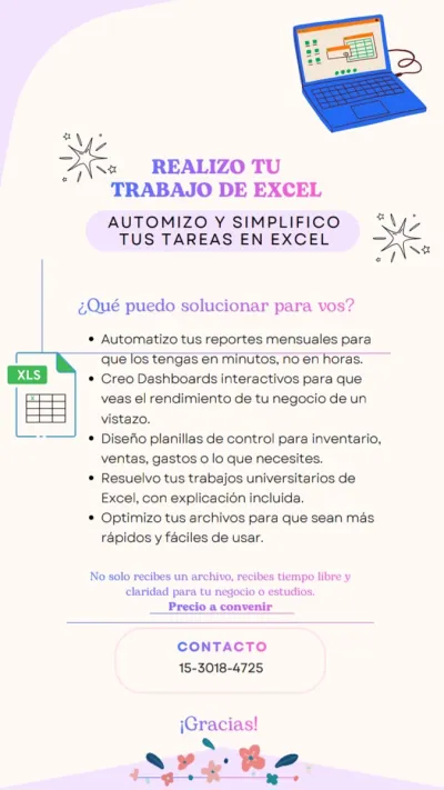 Yo haré el mejor excel para vos