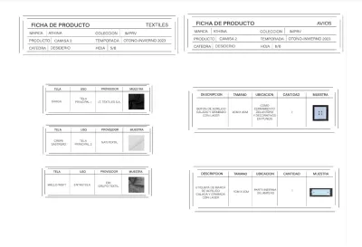 Diseñare la ficha técnica de la prenda que quieras confeccionar