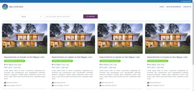 Sitio web con Angular o React