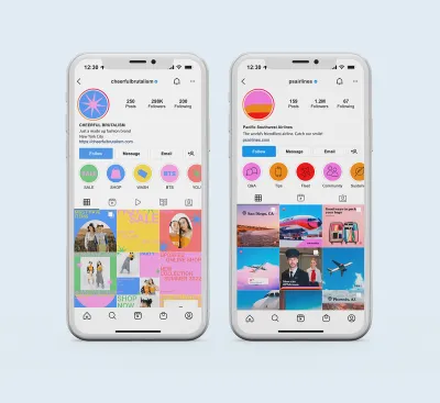 Diseño de posteos y stories para Instagram/Facebook