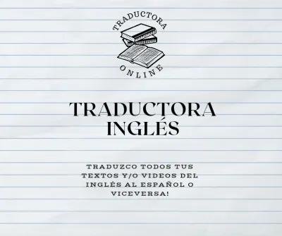 Te traduzco textos y/o videos de inglés a español o viceversa!