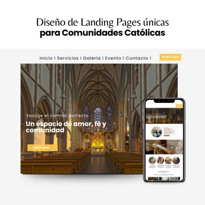 Diseño Landing Page para Comunidades Católicas