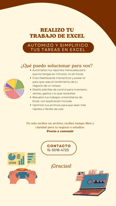 REALIZO TU TRABAJO DE EXCEL