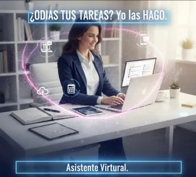 asistencia virtual, diseño gráfico y web, marketing y redes, videos y animación 